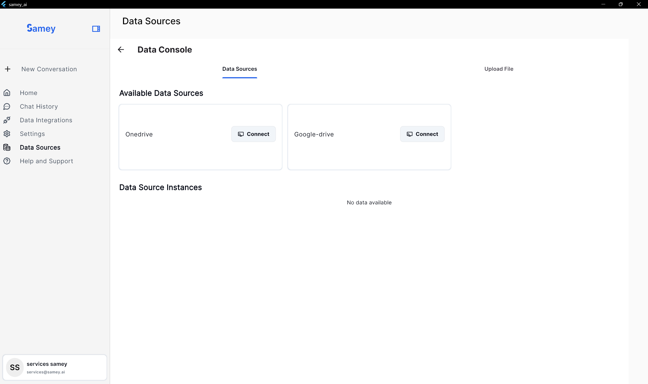 Samey AI Data Sources