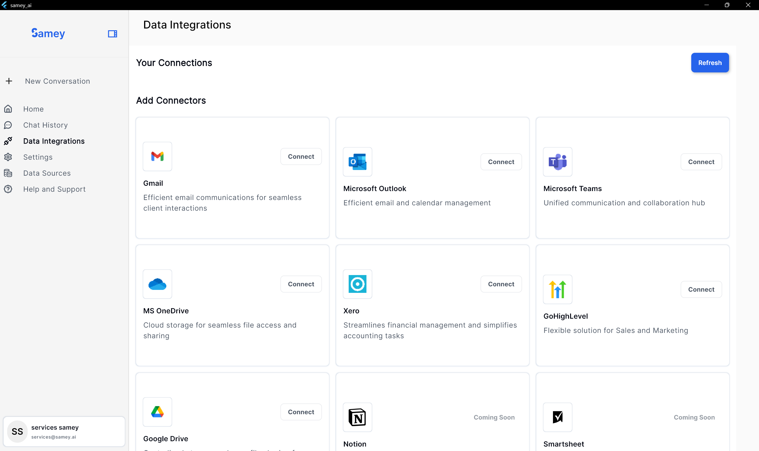 Samey AI Integrations